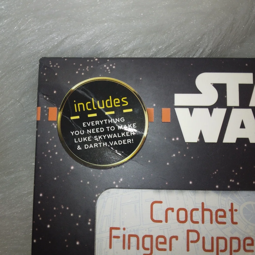 YARN AMIGURUMI kit, Star Wars Crochet Finger Puppets kit